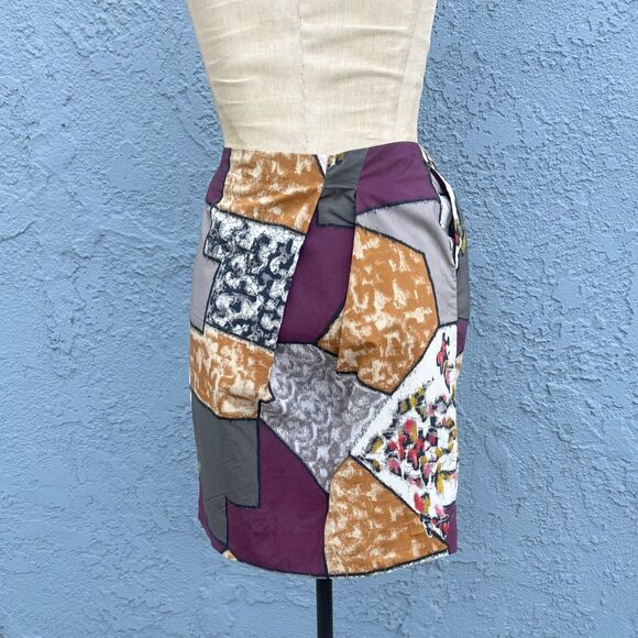 Designer Marni Skirt Cotton Abstract Funky Print Knee Length Clothing - Picture 10 of 11